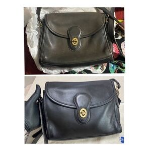 Coach Bag Black Vintage Devon Shoulder Bag- Restored